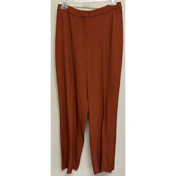 AMUR Hattie Twill High Rise Tailored Pants Size 0 Copper NEW - Picture 10 of 12